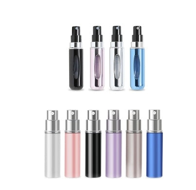 Portable Mini Aluminum Refillable Storage Bottles Perfume Spray Empty Cosmetic Containers