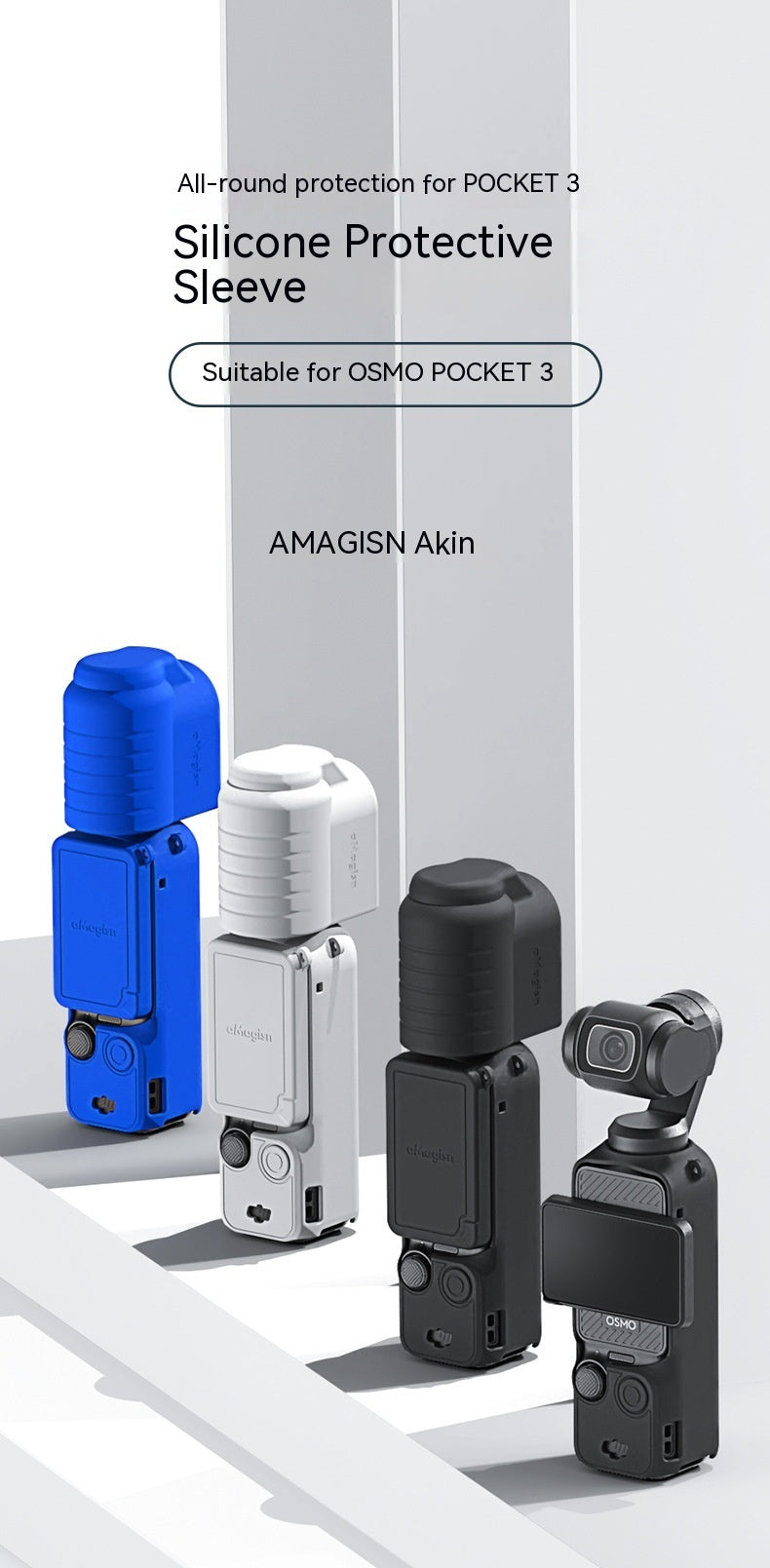 Osmo Pocket 3 Silicone Protective Sleeve Pocket Camera Accessories